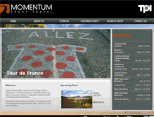 Tablet Screenshot of momentumsporttravel.com